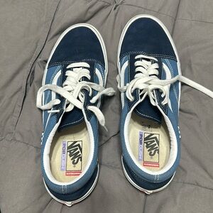 Like new vans multi blue with white trim 
Size 12